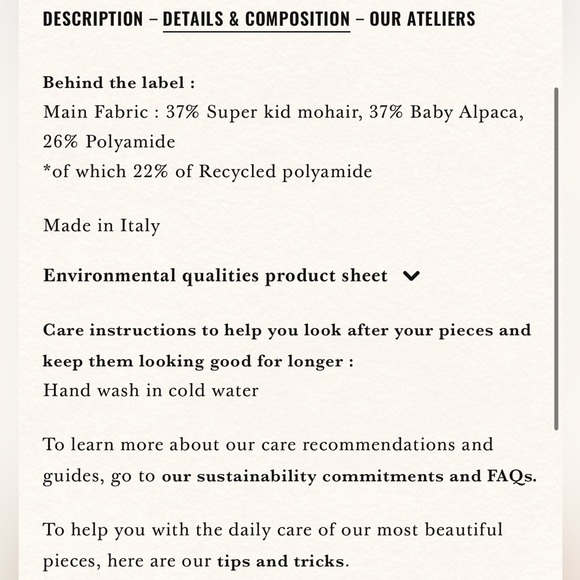 Sezane Camel Gaspard Cardigan - Picture 7 of 7